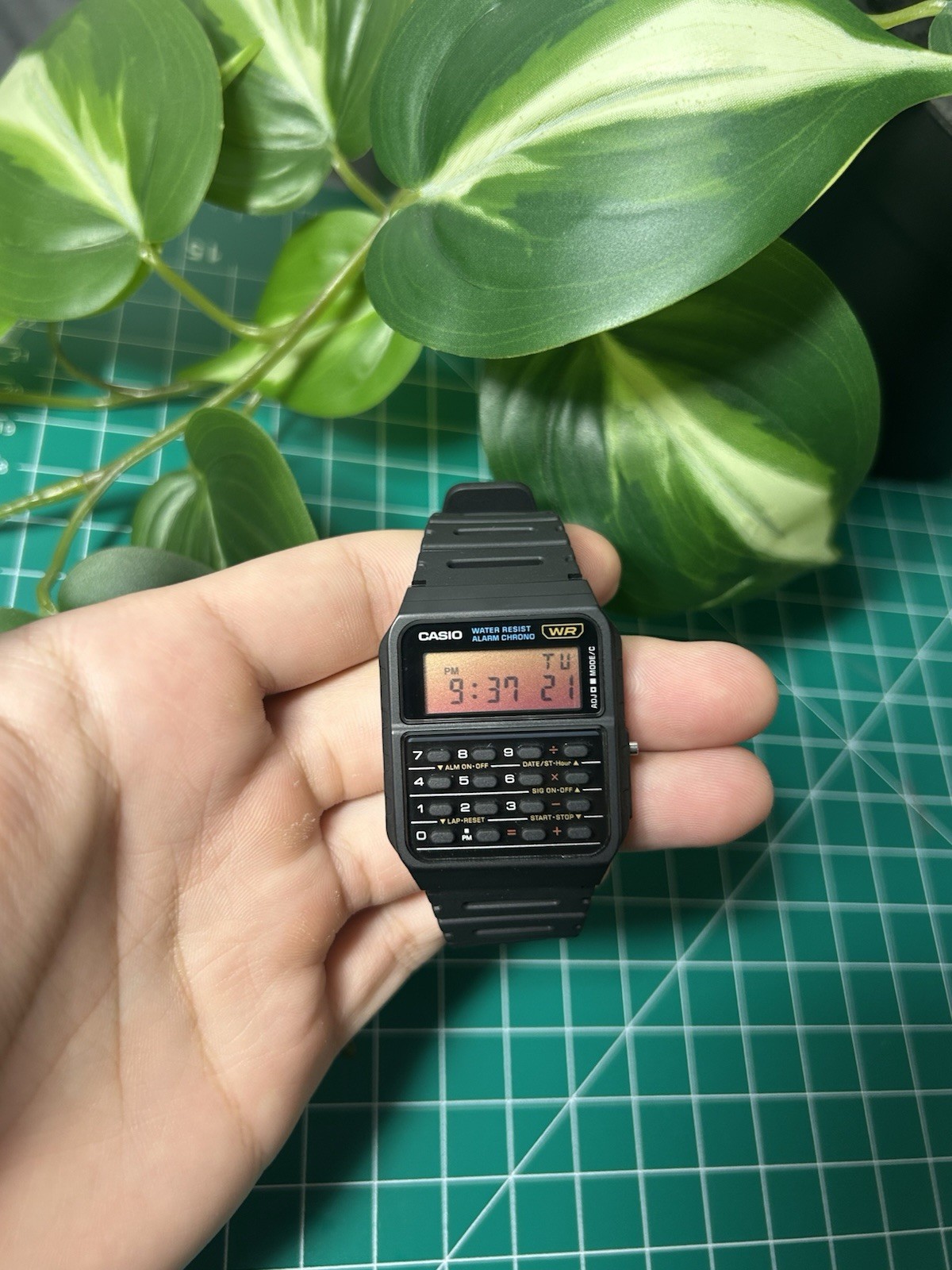Custom Casio CA53W1 Calculator Watch – Sunset Mod