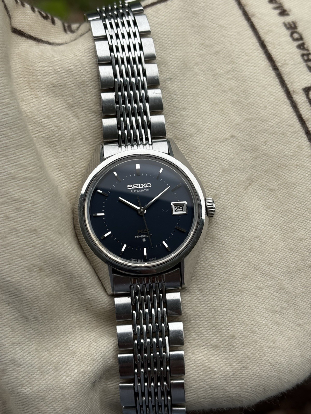 King Seiko 5625-7110 Hi-Beat | Original Blue Dial | Serviced 2025 | Vintage 1972