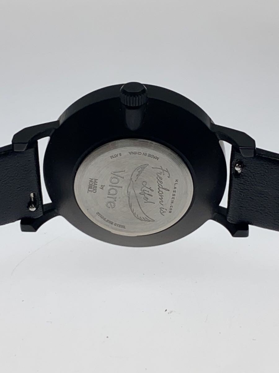 KLASSE14 VO14BK002W Black Leather Analog Watch Excellent JAPAN