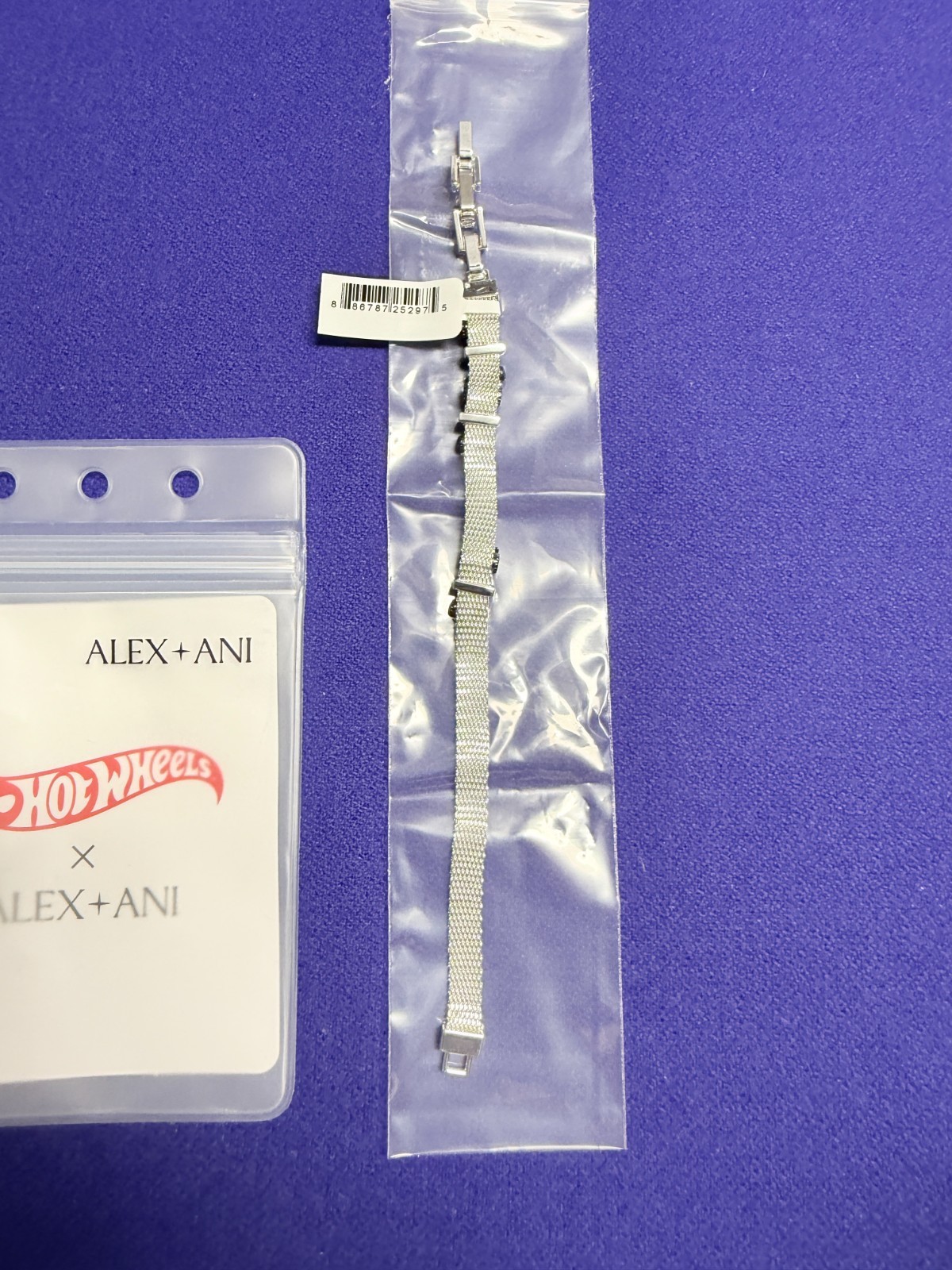 Alex and Ani Hot Wheels Moveable Racecar Mesh Bracelet New