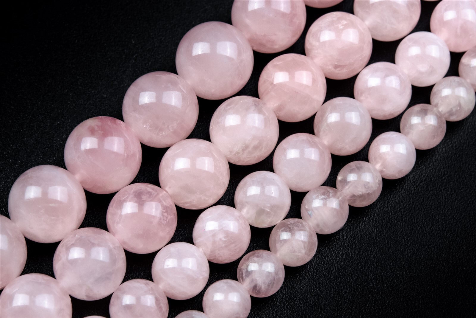 Natural Pink Rose Quartz Beads Grade AAA Round Loose Beads 7/8-9/10-11/11-12MM
