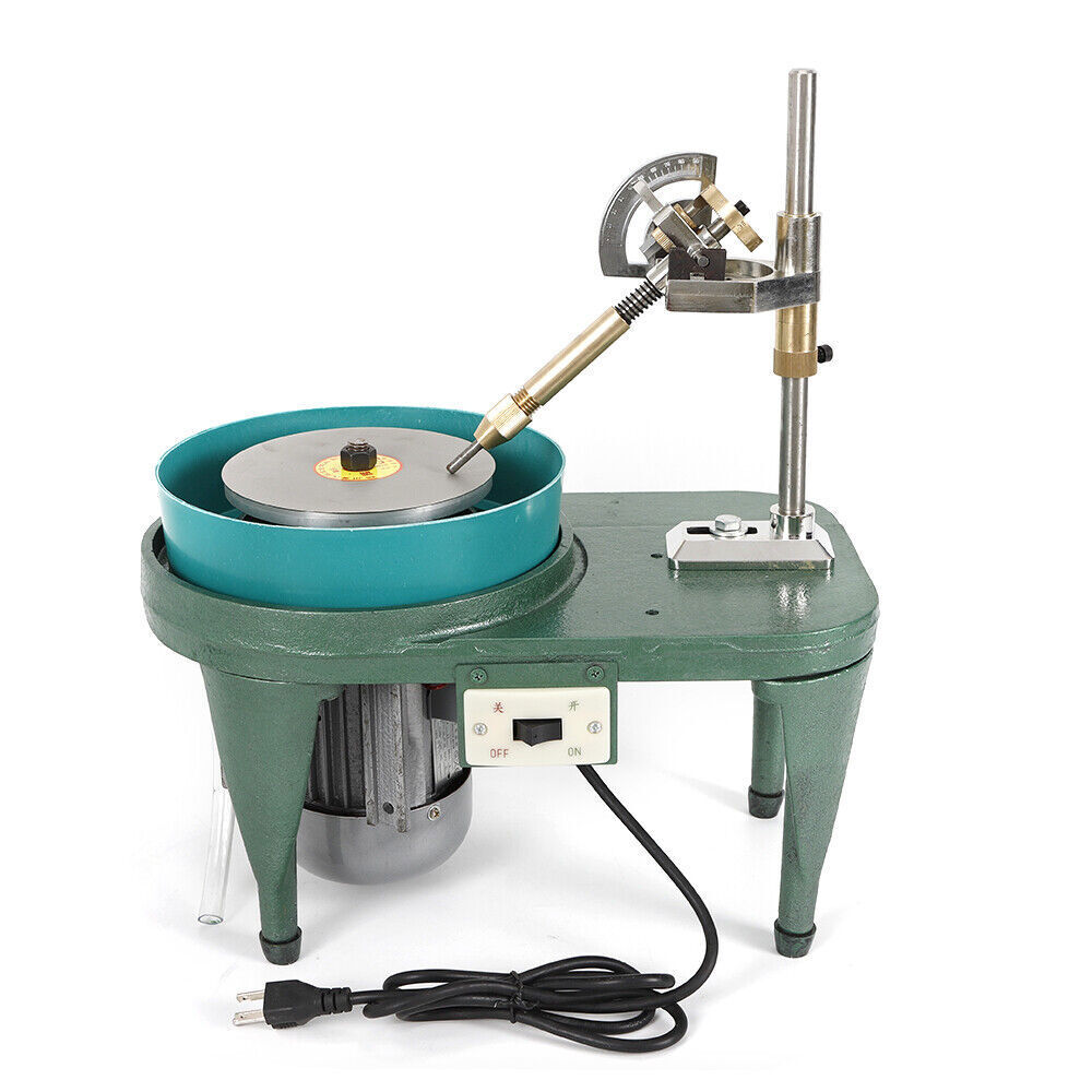 180W Gem Faceting Machine Gemstone Flat Grinder Jewelry Lapidary Cutter Polisher