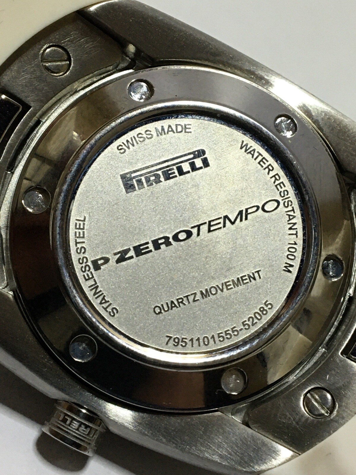 Pirelli 7951101555 white rubber strap (March)
