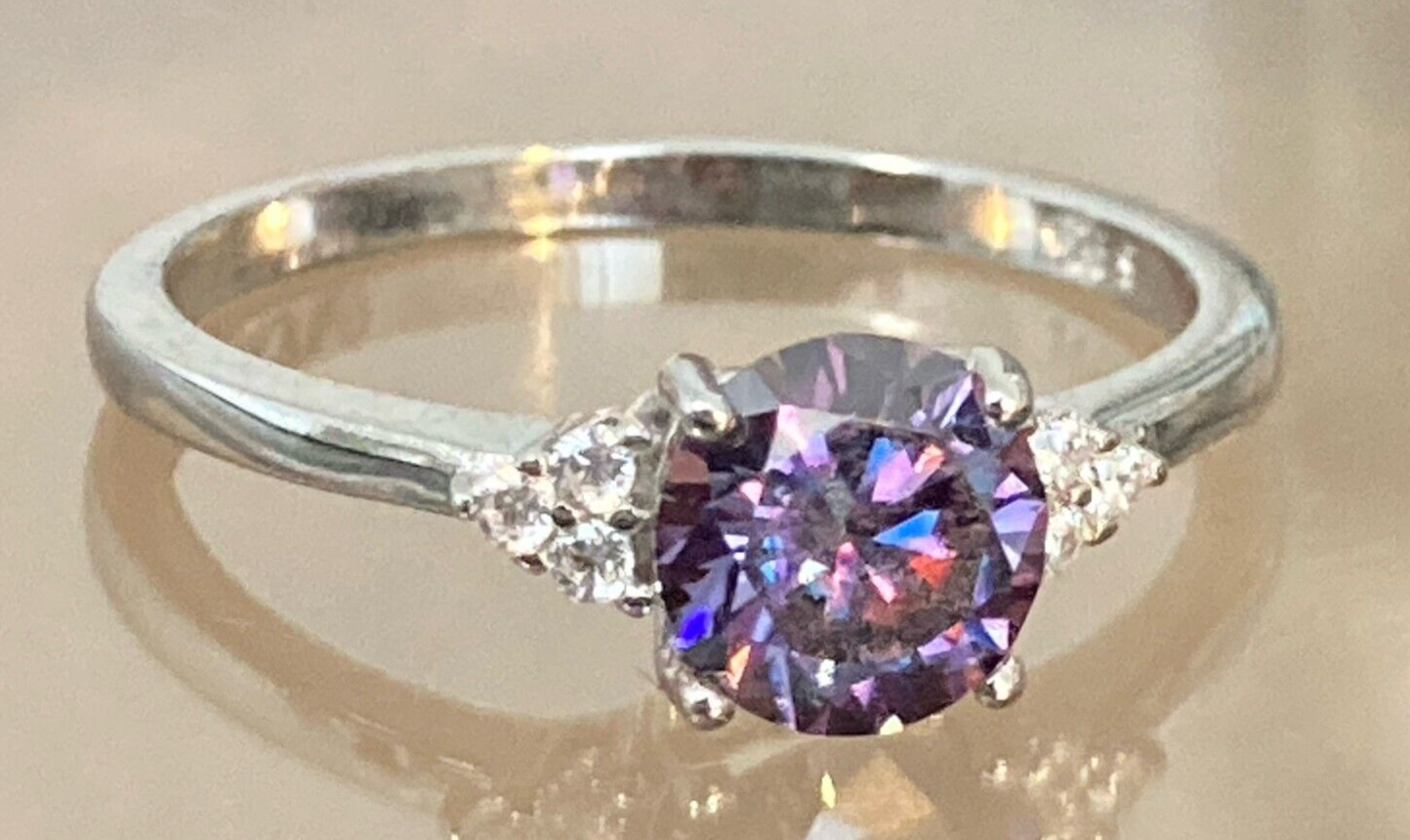 Moissanite Diamond Rings All Sizes & Colours 14k Gold or Rhodium Finish S925