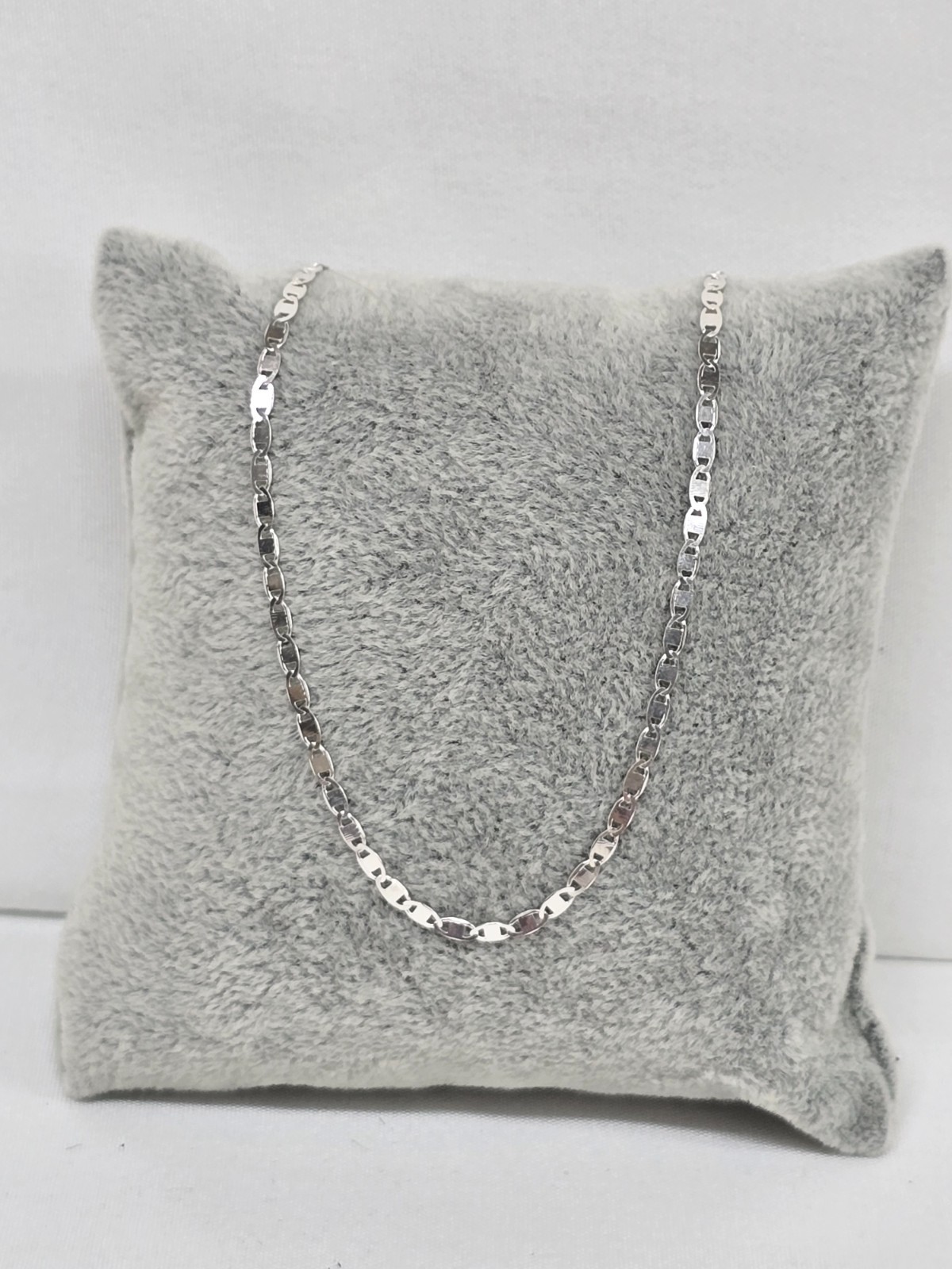 Cadena Espejo Liso Plata 925 Mexican Sterling Silver Mirror Chain Necklace