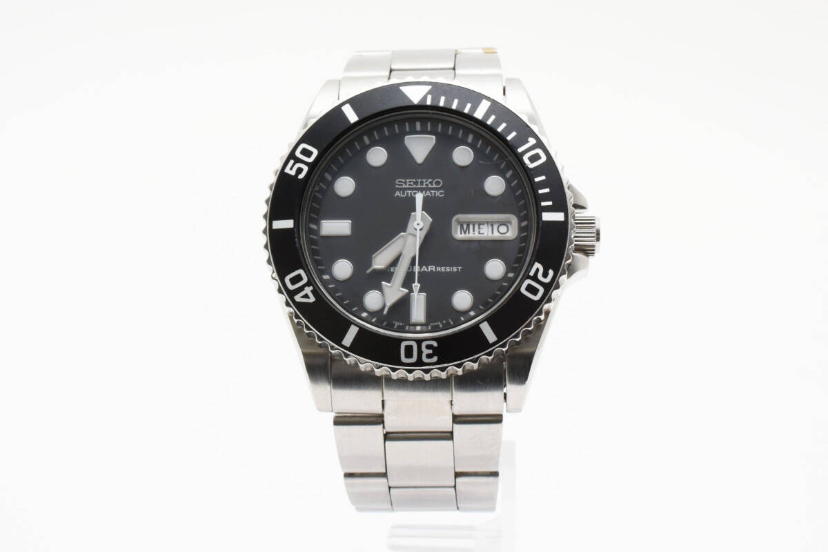 Excellent condition working Seiko Diver Day Date Round Black Face 7S26 0040 Auto