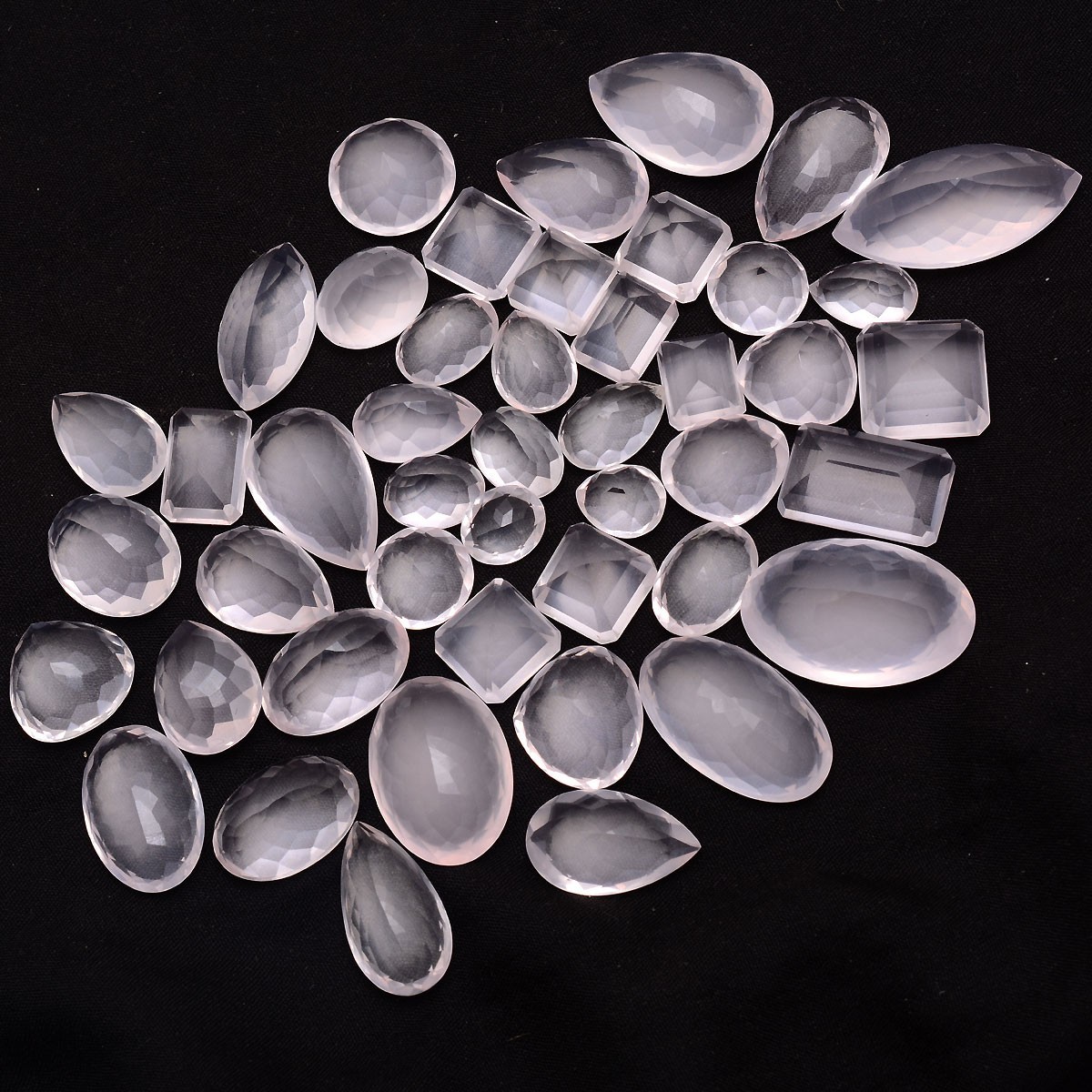 Natural Rose Quartz Finest Quality Faceted Cut Untreated Loose Gemstones