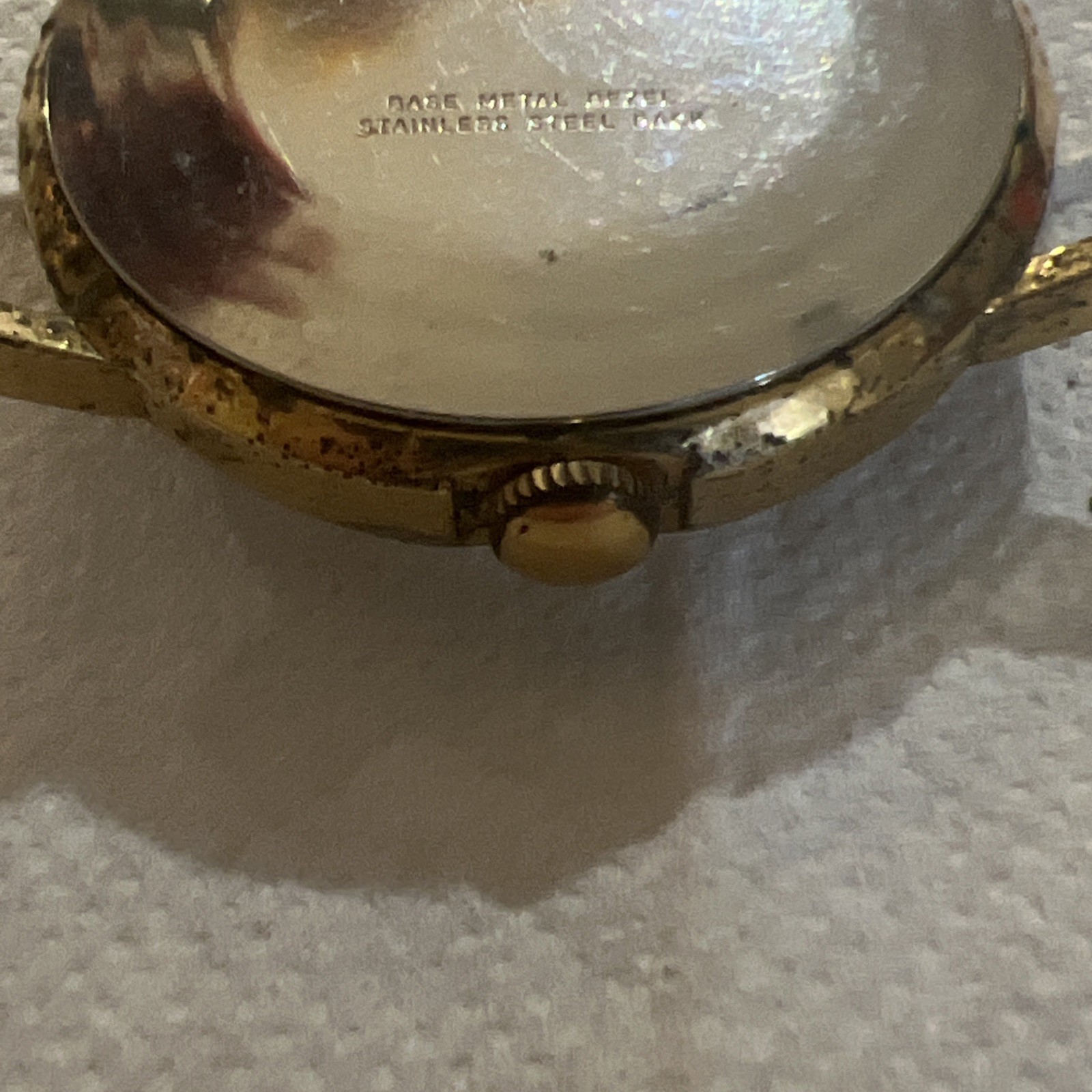 1978 VINTAGE TIMEX Men’s WRIST WATCH 16560 10578 34.6mm 19.2mm LUG Gold Tone