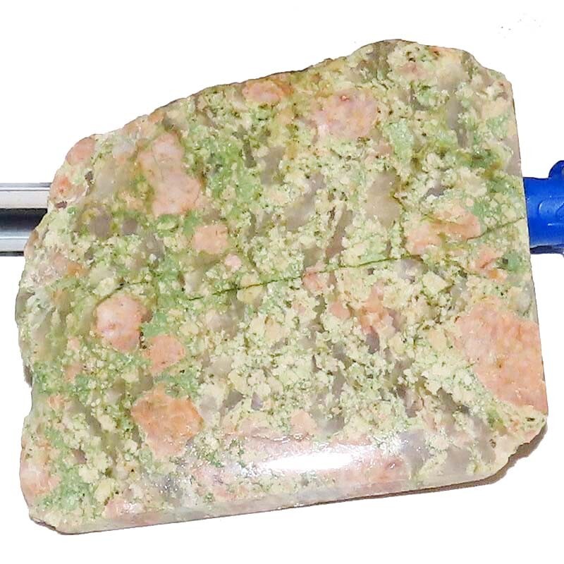 Natural Green Pink Unakite Polished Rough Cabochon Gemstone 205.90 CTS 62x73x7mm