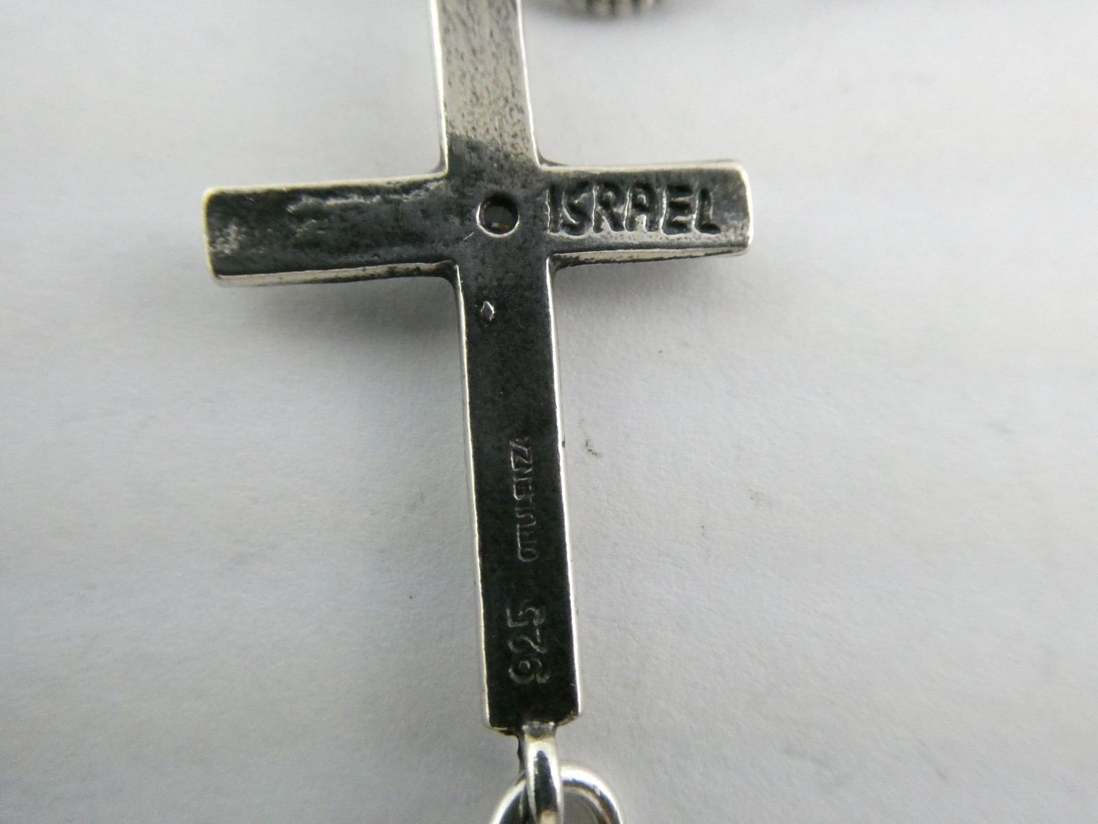 Opulenza Israel Sterling Silver Cross Bracelet 925 8 Inch Length 8.5g Weight