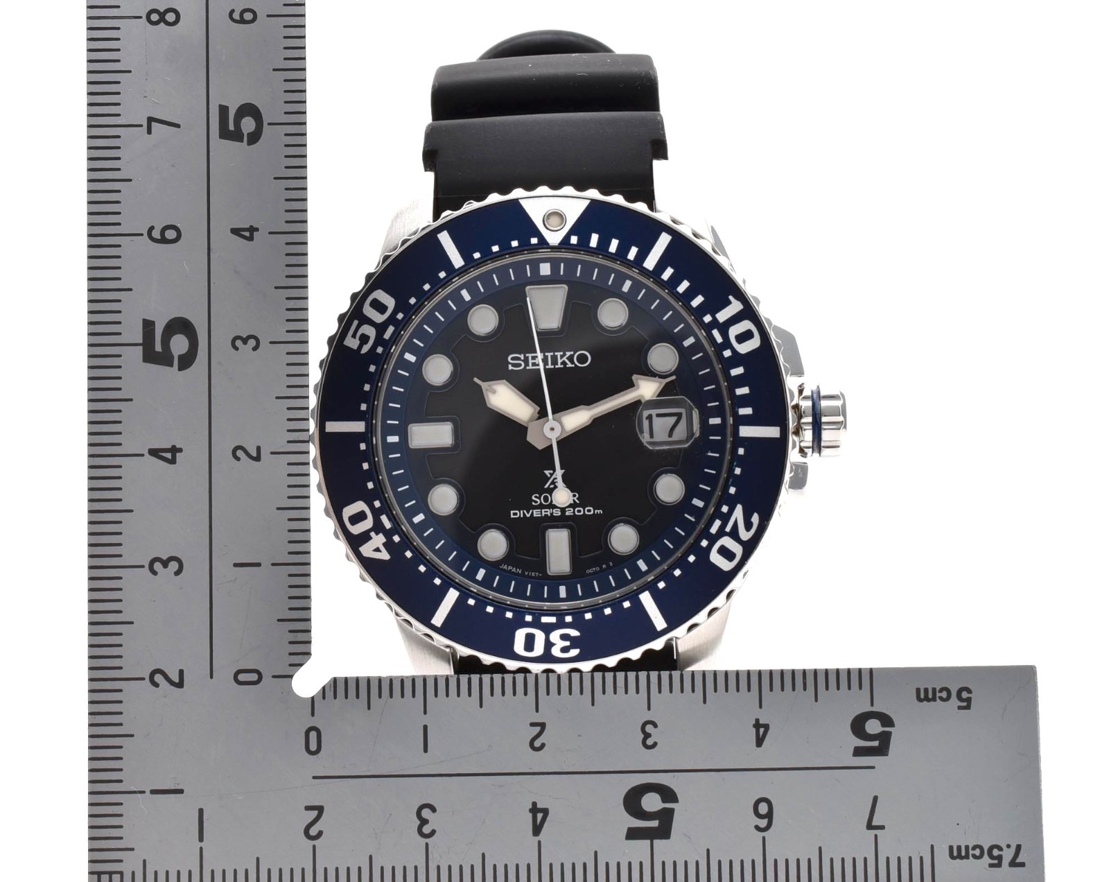SEIKO Prospex V157-0BT0 SBDJ017 Divers Solar Quartz Black Men’s Watch JAPAN