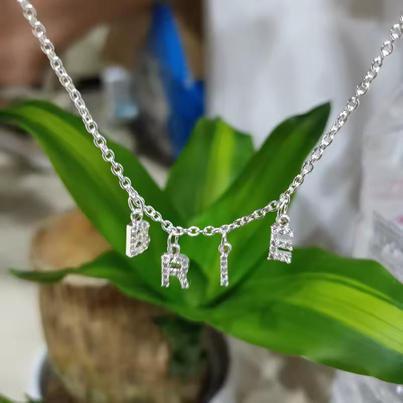 Custom Name Anklet Letters Jewelry Cubic Zirconia Fashion Gold Silver Color Gift
