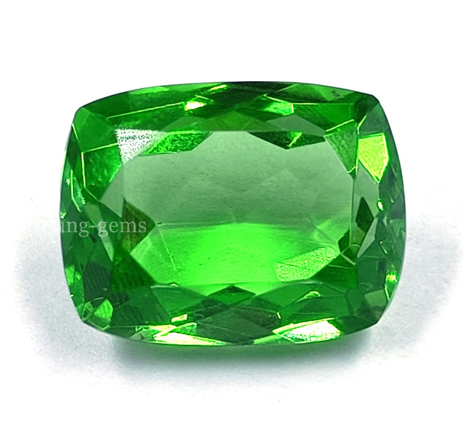 Beautiful 13.45 Ct Green Peridot Cushion Shape Natural Certified Gemstone 5DOO