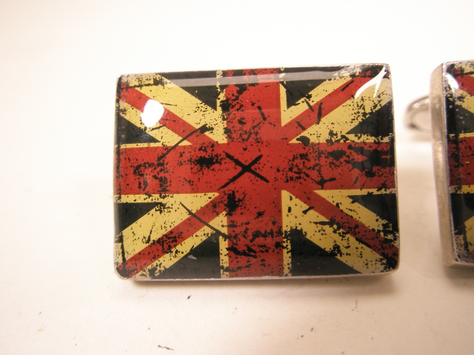 Flag of United Kingdom Distressed Union Jack Vintage BEN SHERMAN Cuff Links