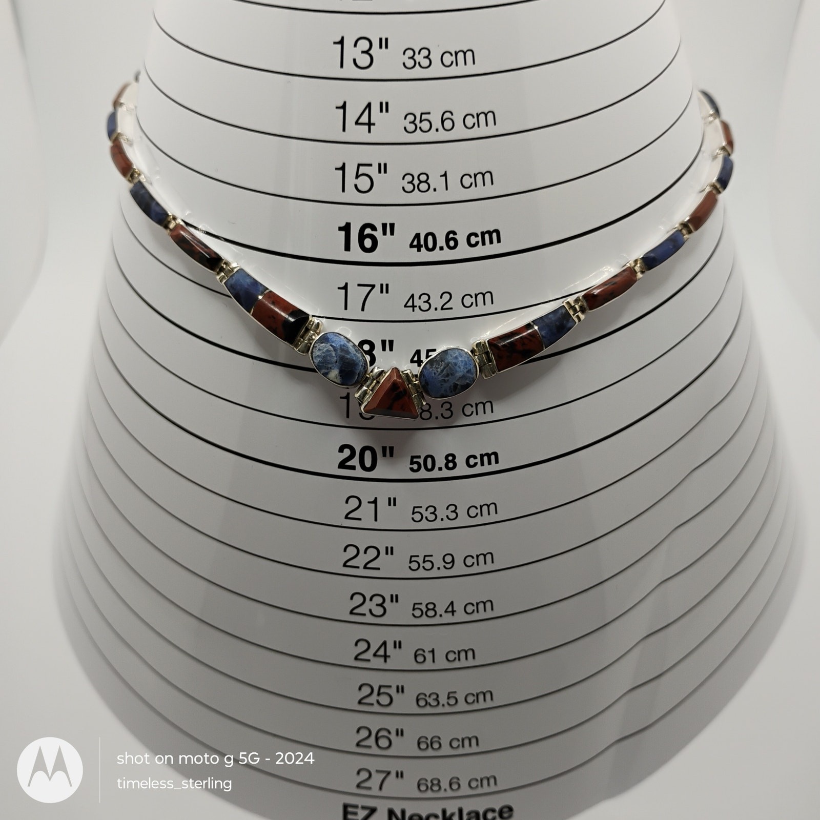 Vintage 950 SS Mahogany Obsidian and Sodalite Mexico Choker and Earring Set
