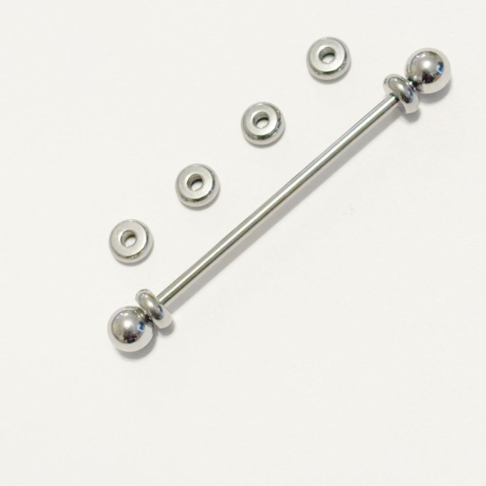 STERILIZE PACK: ADJUST Industrial Barbell Length with 6 Disks from 1″ to 1-1/2″.