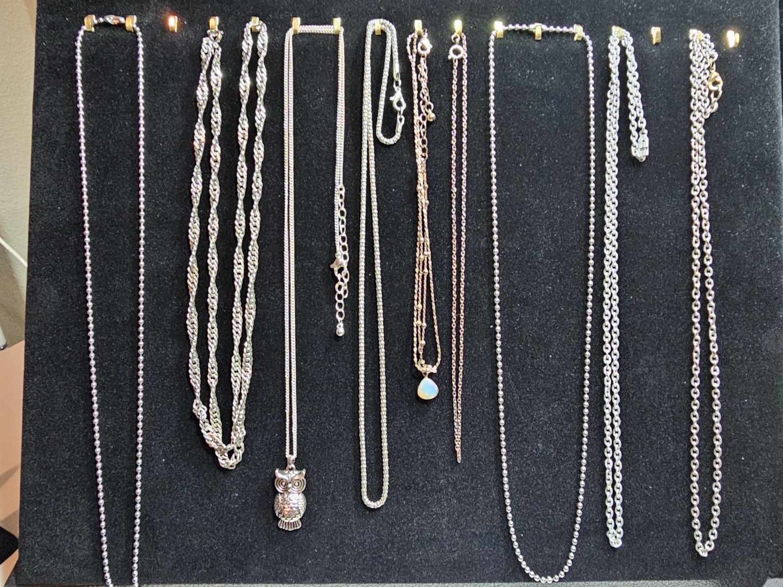 Vintage To Now Silver Tone Chain Necklace Lot Wearable Untested