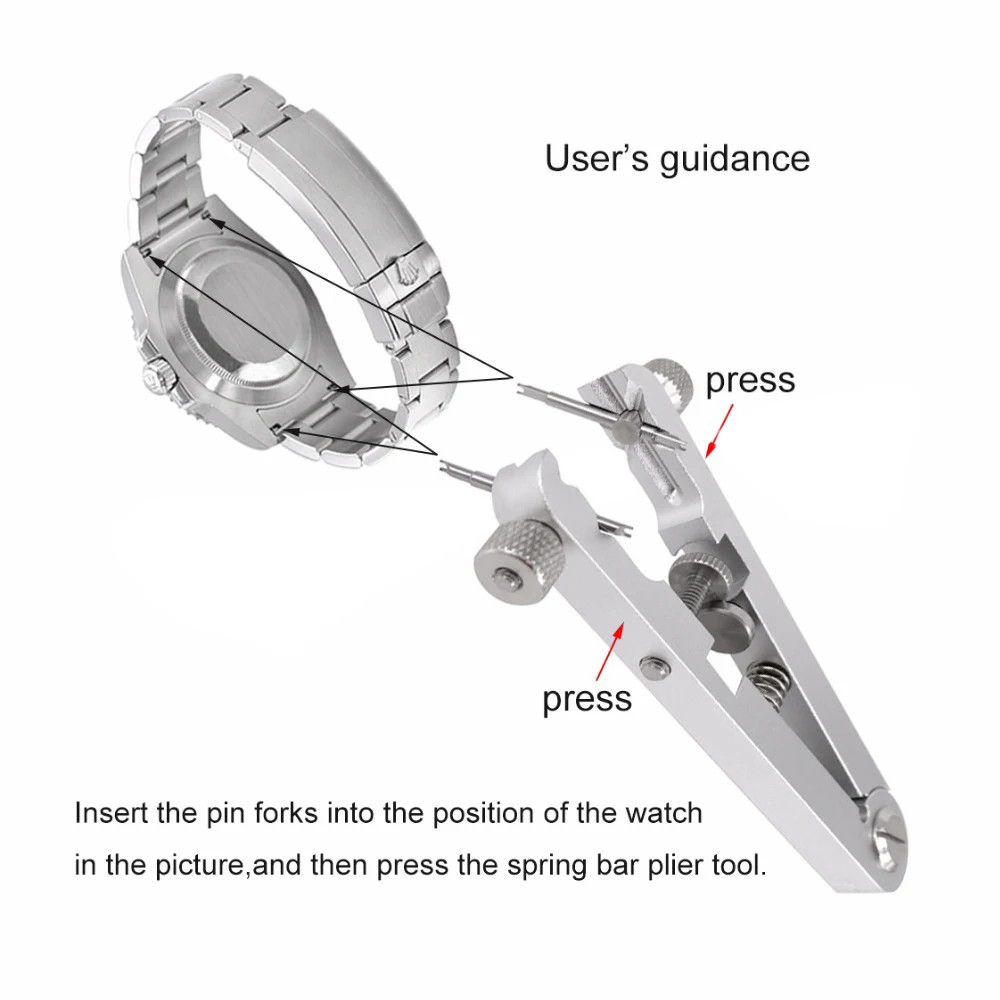Spring Bar Pliers Removers – Watch Bracelet & Bands Repair Removing Tool Set new