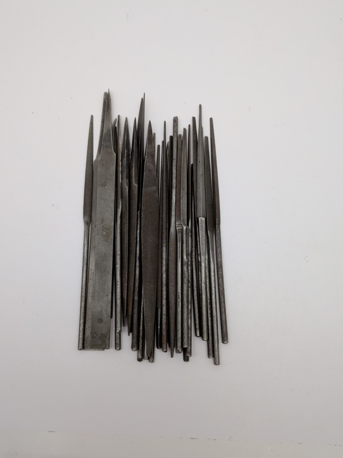 LOT OF 32: Vintage Jewelry Jeweler Watchmaker Precision METAL FILES ALL AM SWISS