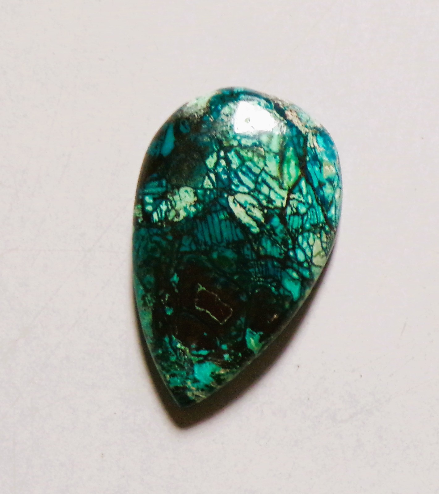 30.40 Cts Natural Shattuckite Cabochon Loose Gemstone 31X20X6.2MM 78