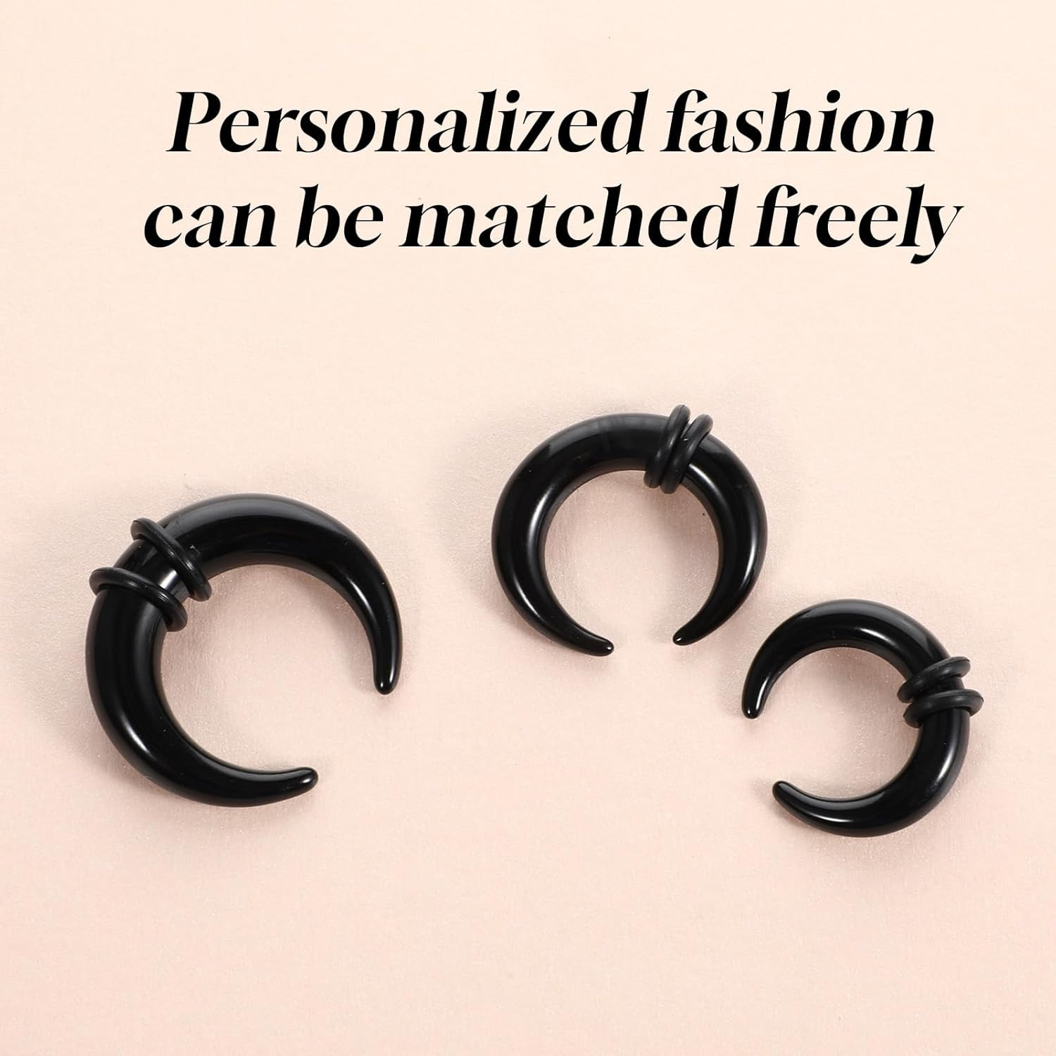 18 Pcs Septum Pincher Tapers Rings, Septum Stretching Piercing Kit Body Cartilag