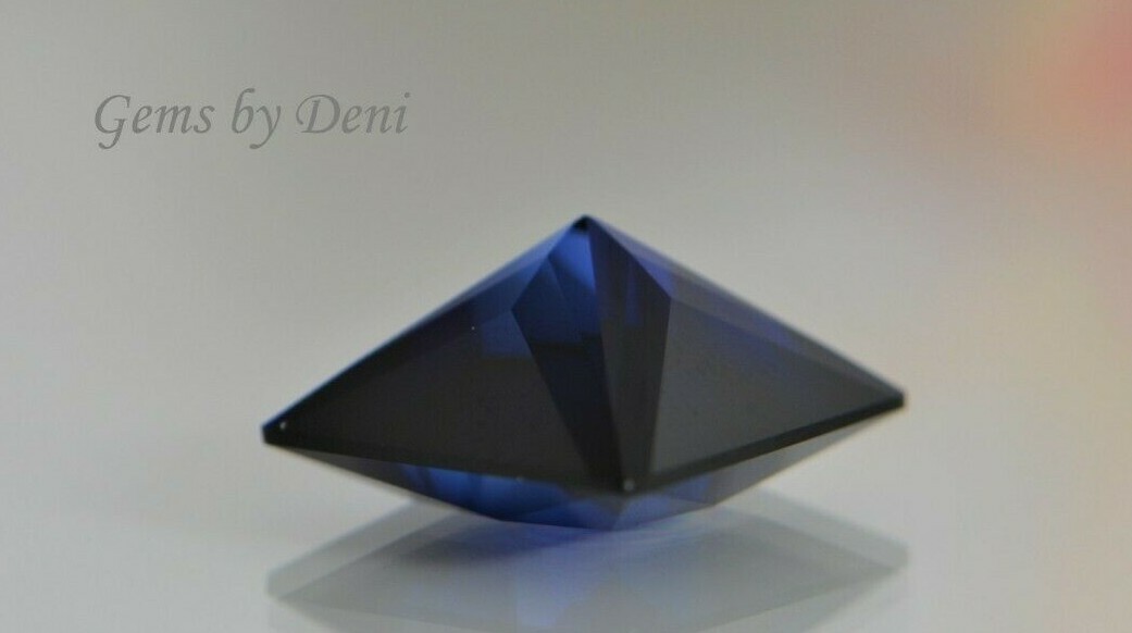 Lab-Created Blue Sapphire Square Faceted (2x2mm-12x12mm)