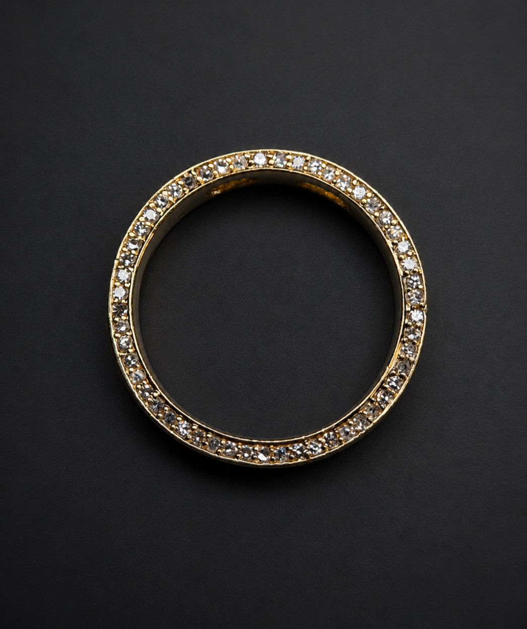 14K Yellow Gold Effy Circle Diamond Pendant