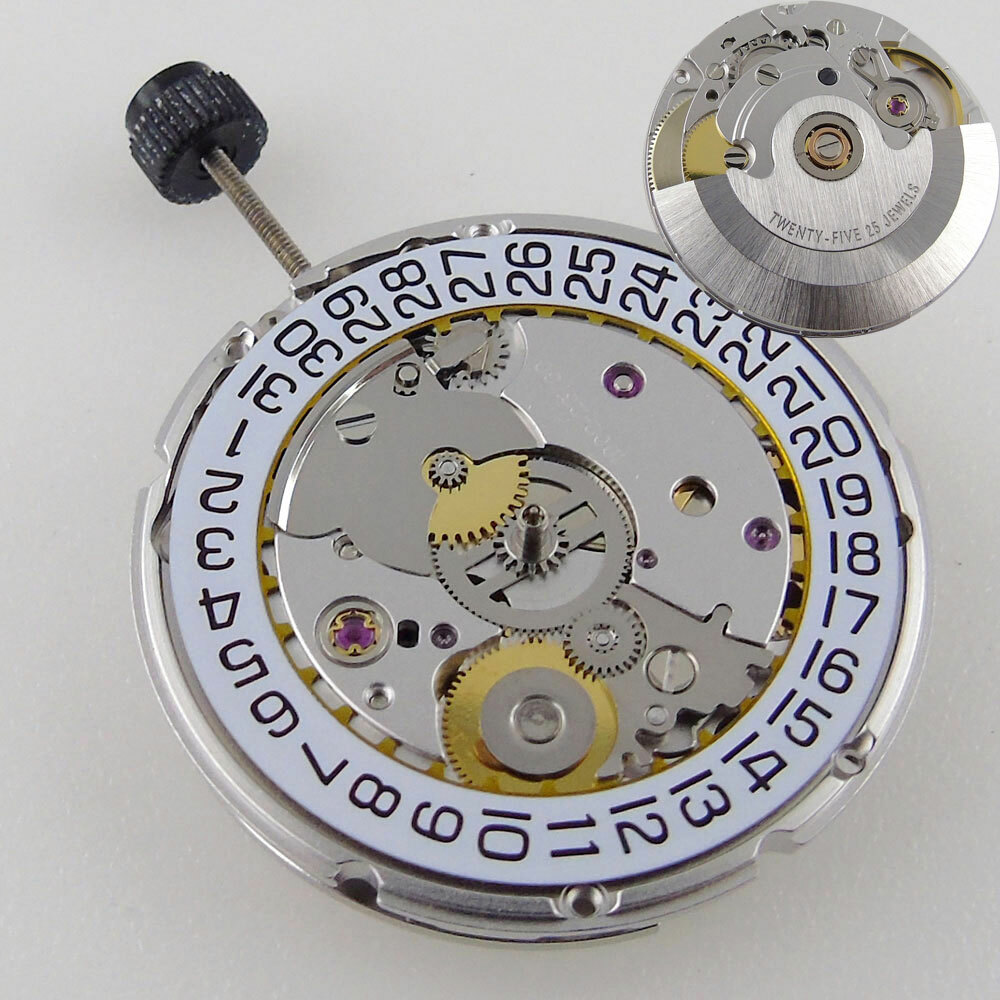 25 jewels 28800 bph PT5000 automatic movement replacement eta 2824-2 movement