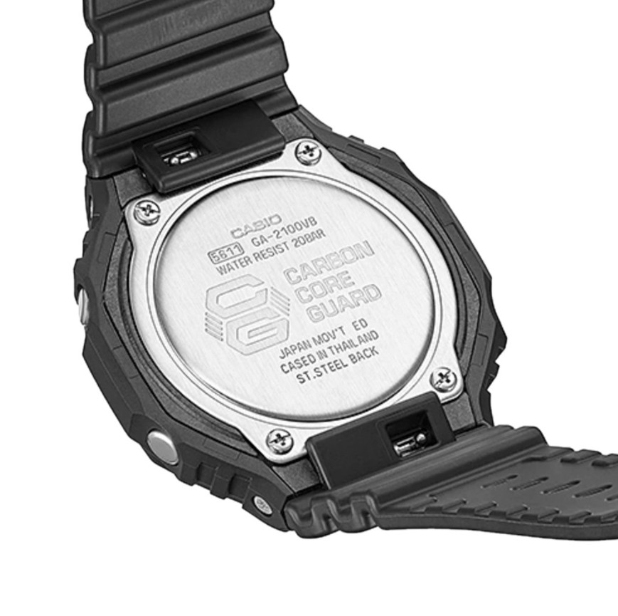 Casio G-Shock Analog/Digital Black Resin Watch GA-2100VB-1A