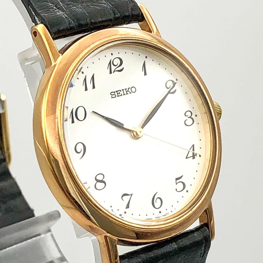 [Battery replaced] SEIKO 7N01-HZA0 Quartz Crystal Glass