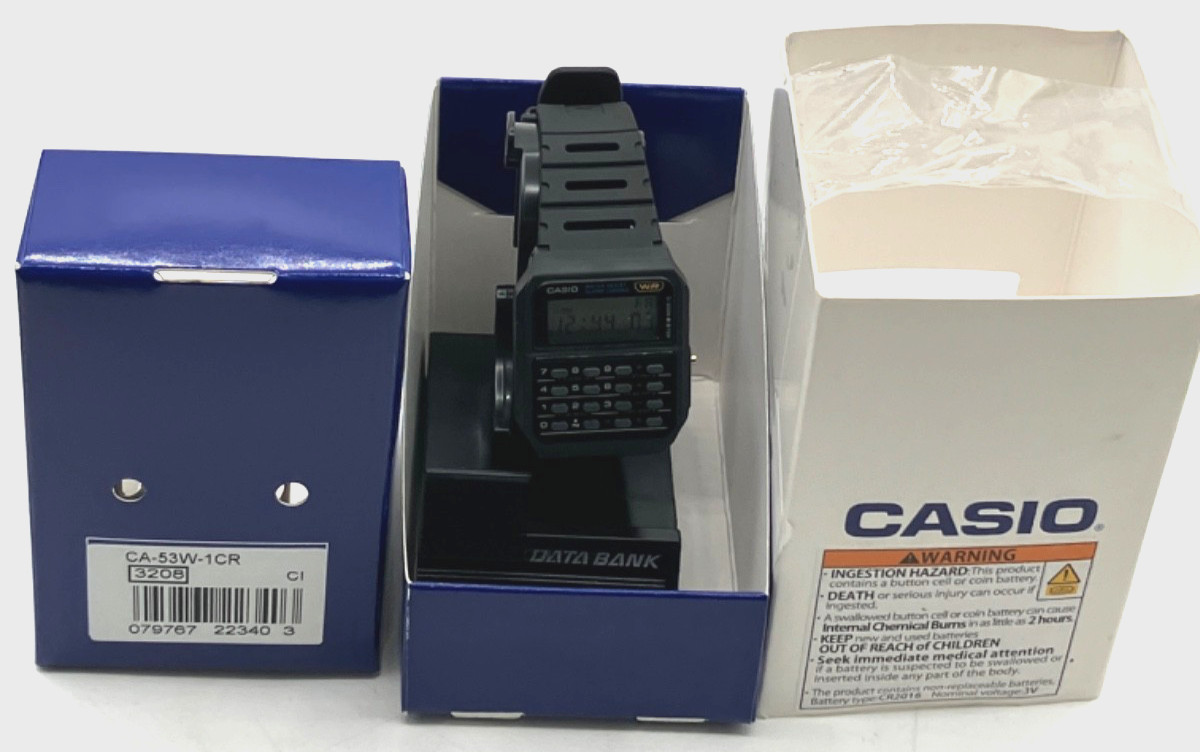 Casio CA53W1CR Calculator Unisex Watch – Black