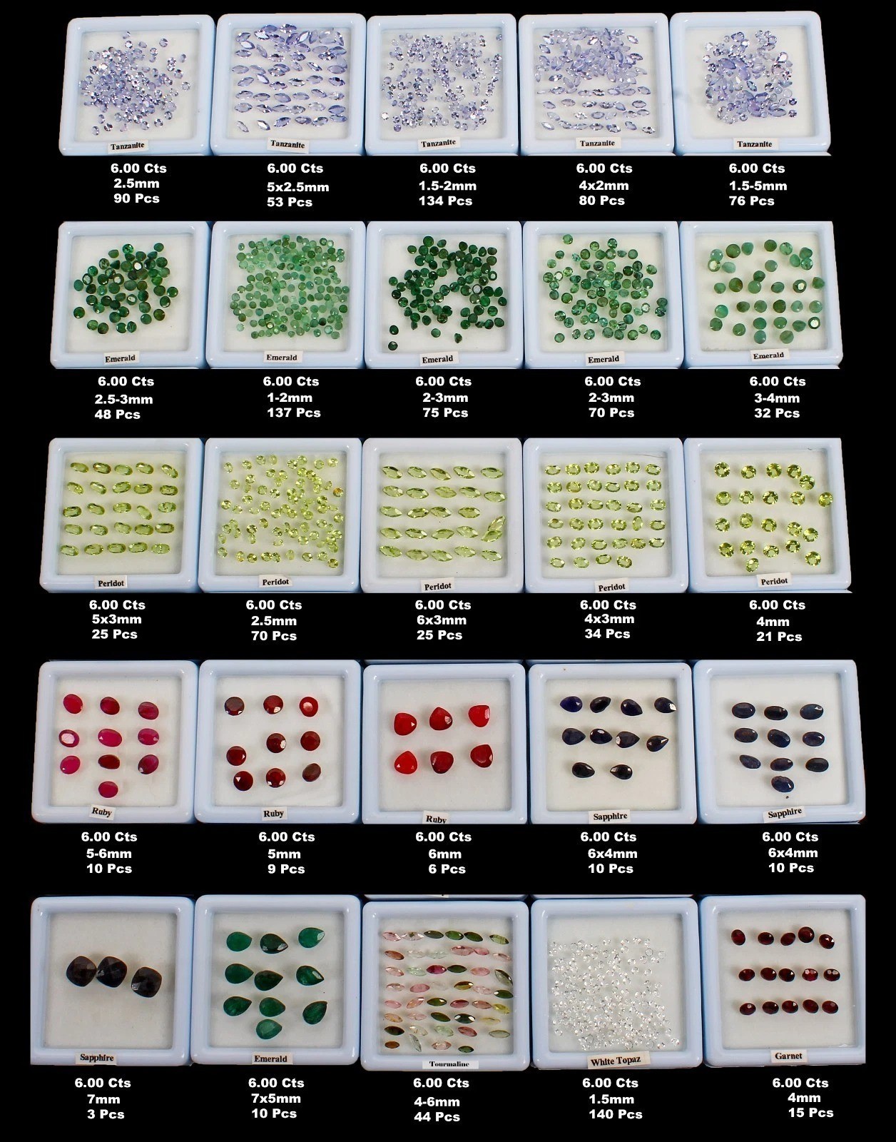 1038 Pcs Estate Genuine Semi Precious Loose Mix Cut Multi Gems 25 Lot Collection