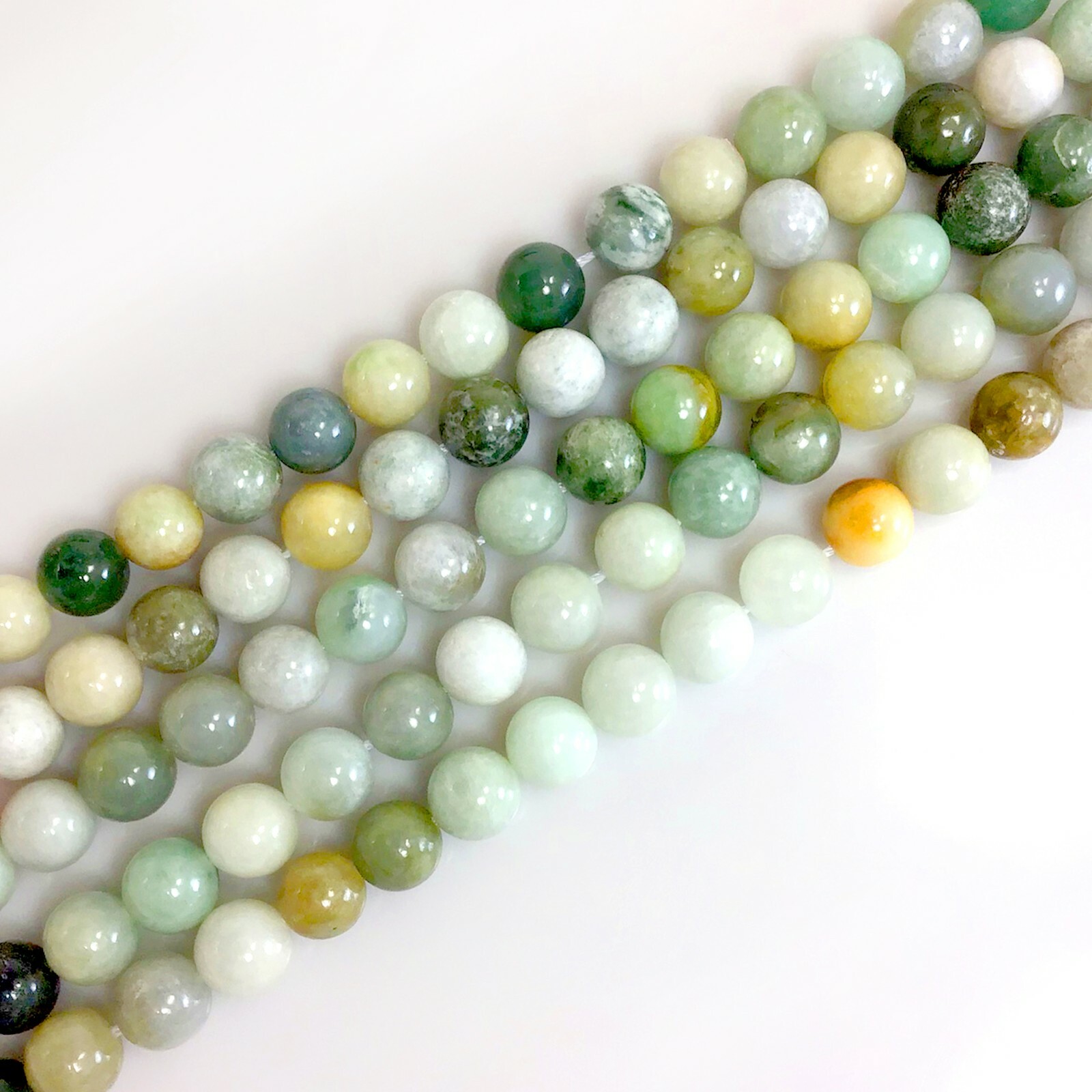 Natural Gemstone Myanmar Burma Jade Round Beads 15″ inch Strand 10x10mm(JA03)b