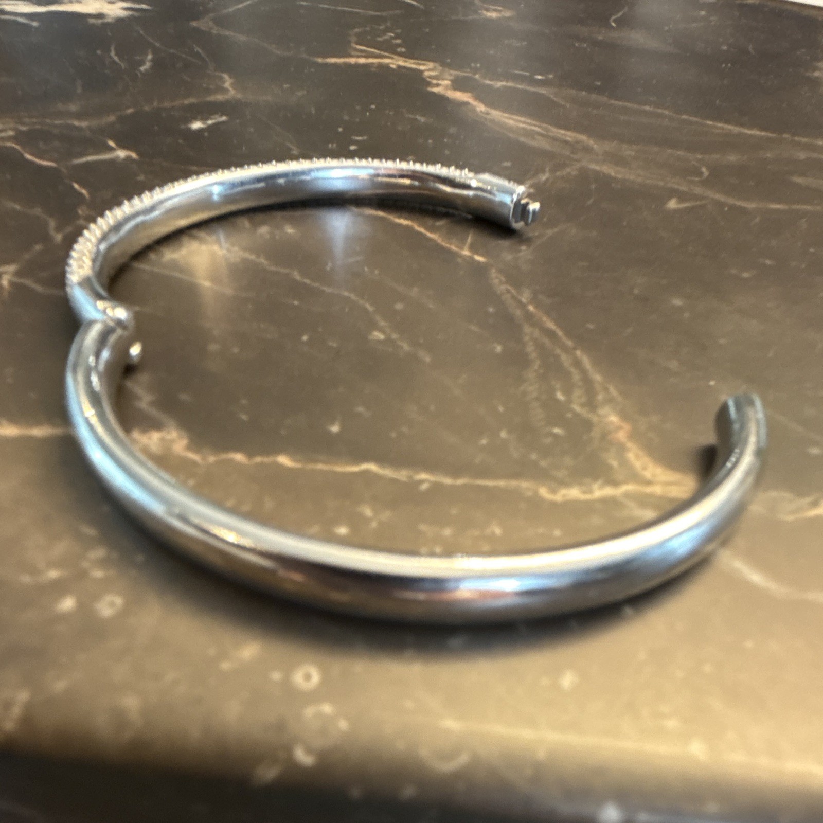Swarovski Sublima bangle Snow pavé, White, Rhodium plated – Size Small