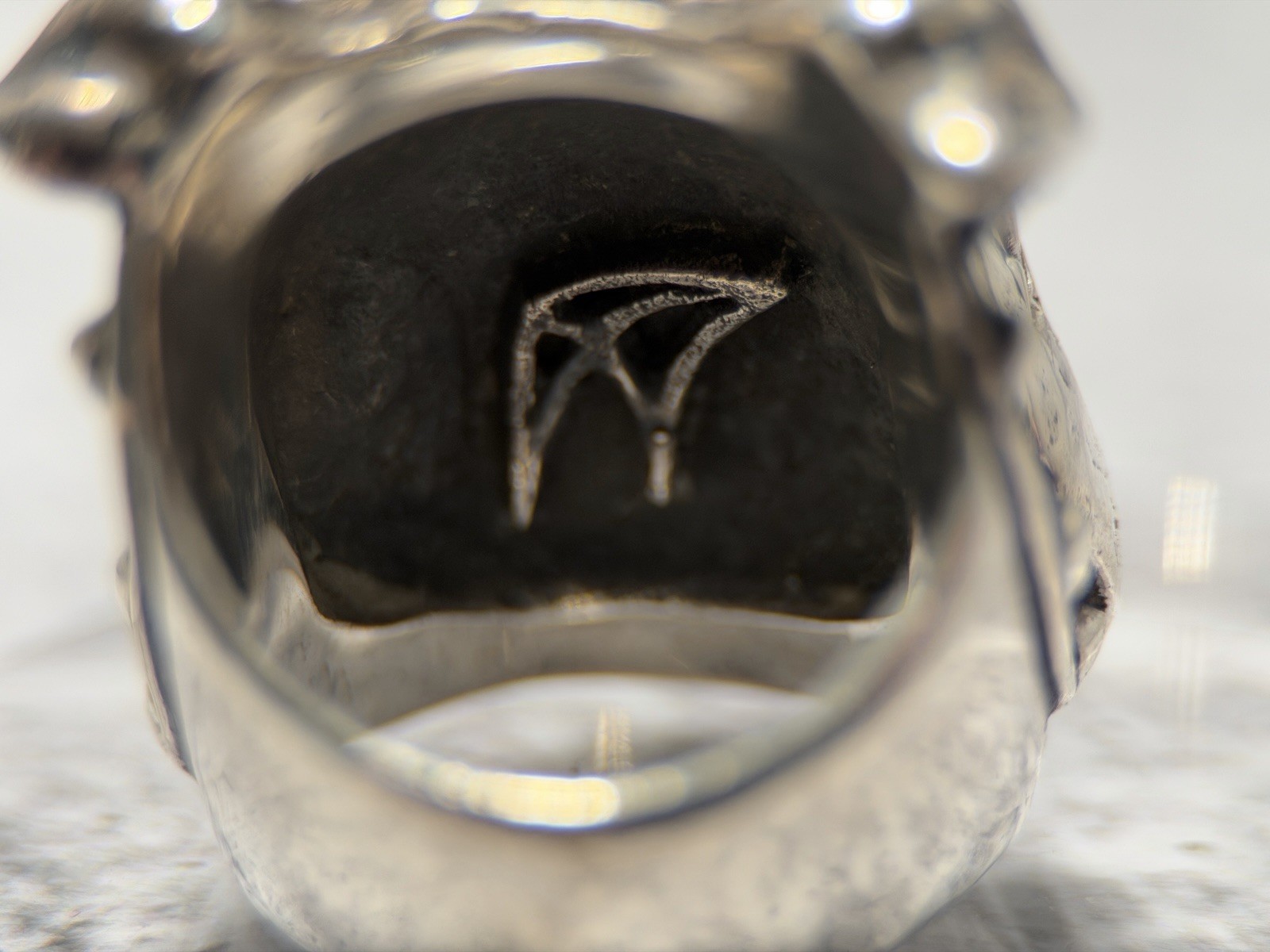 VINTAGE CRAZY PIG DESIGNS Sterling Silver BULLDOG Ring 40g London Hallmarked JAS