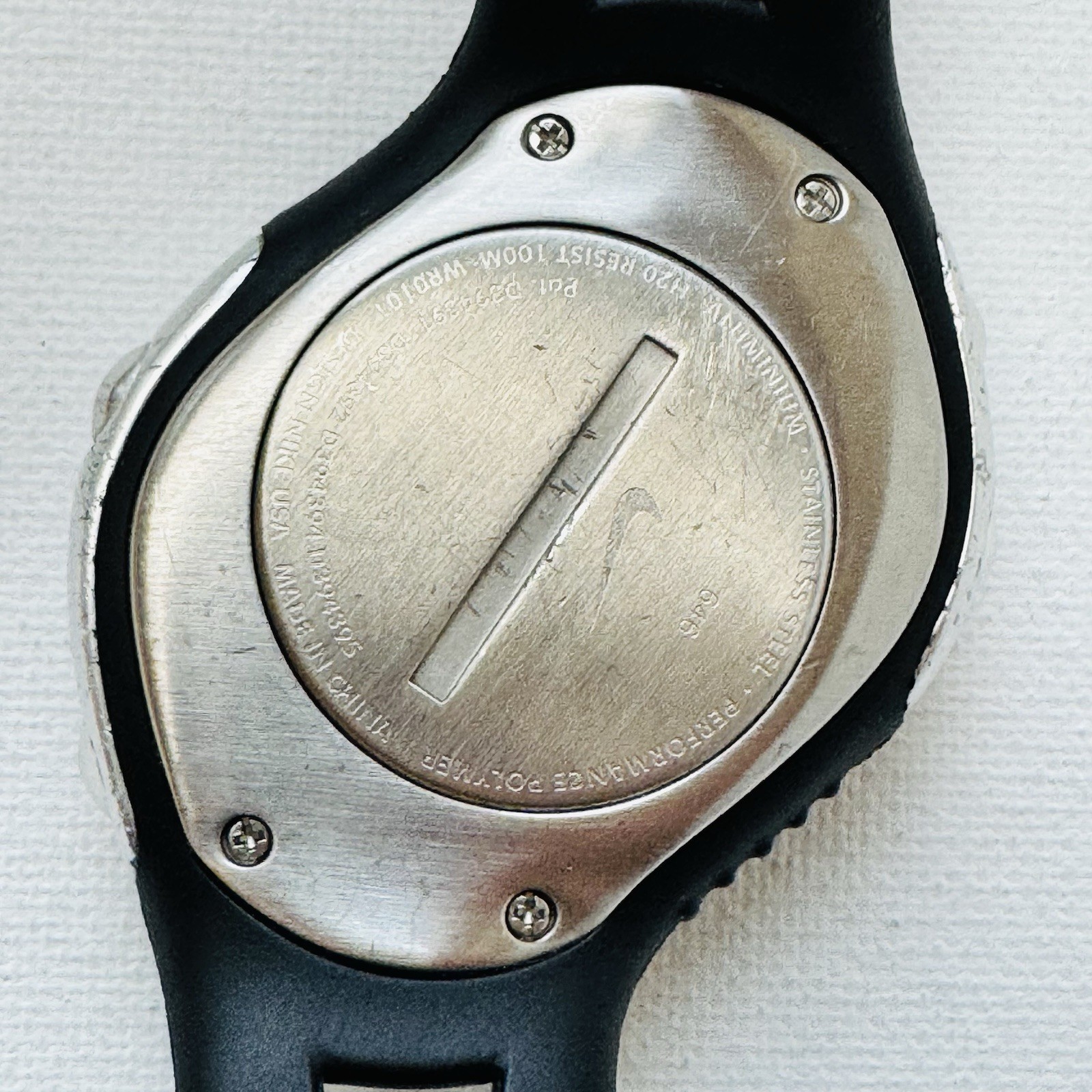 Vintage Nike Triax Speed 300 Lap Men’s Digital Watch Silver Black WR0101