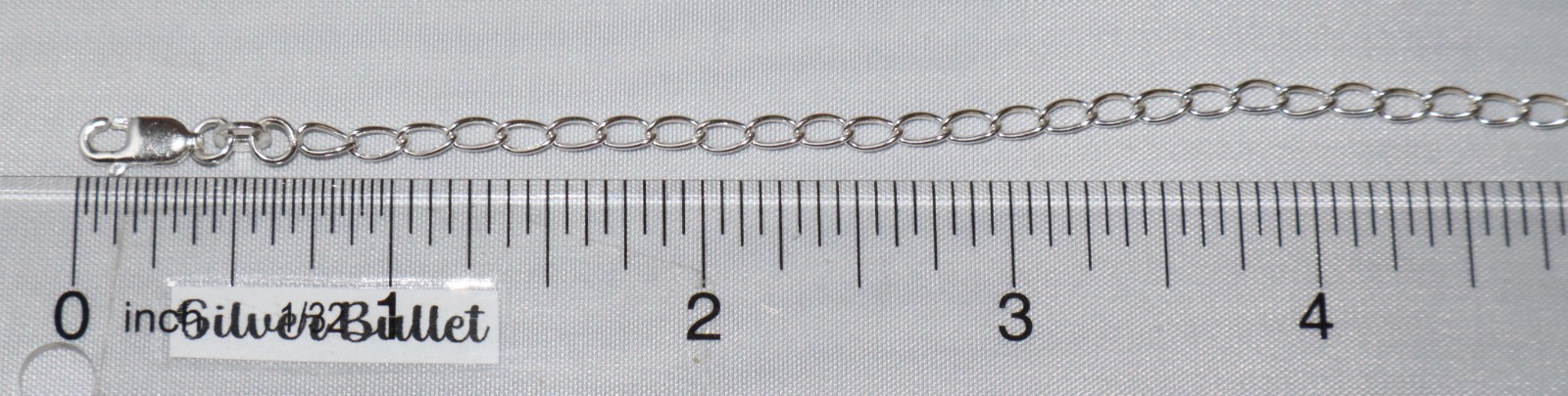 Sterling Silver 9 inch Basic Chain Anklet 2.3 grams India