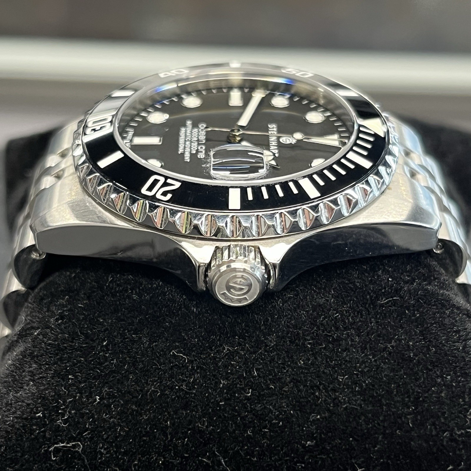 Steinhart Ocean One 39 Black Swiss Automatic Diver Watch