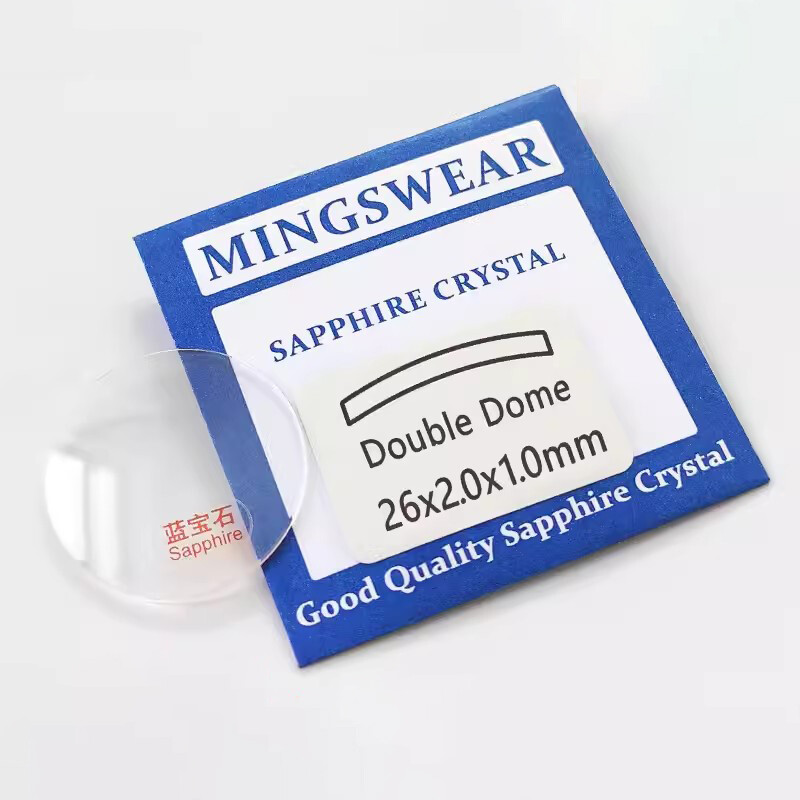 Premium Sapphire 1.0/1.2/1.5mm Double Dome Watch Glass Round Crystal 18mm-44mm