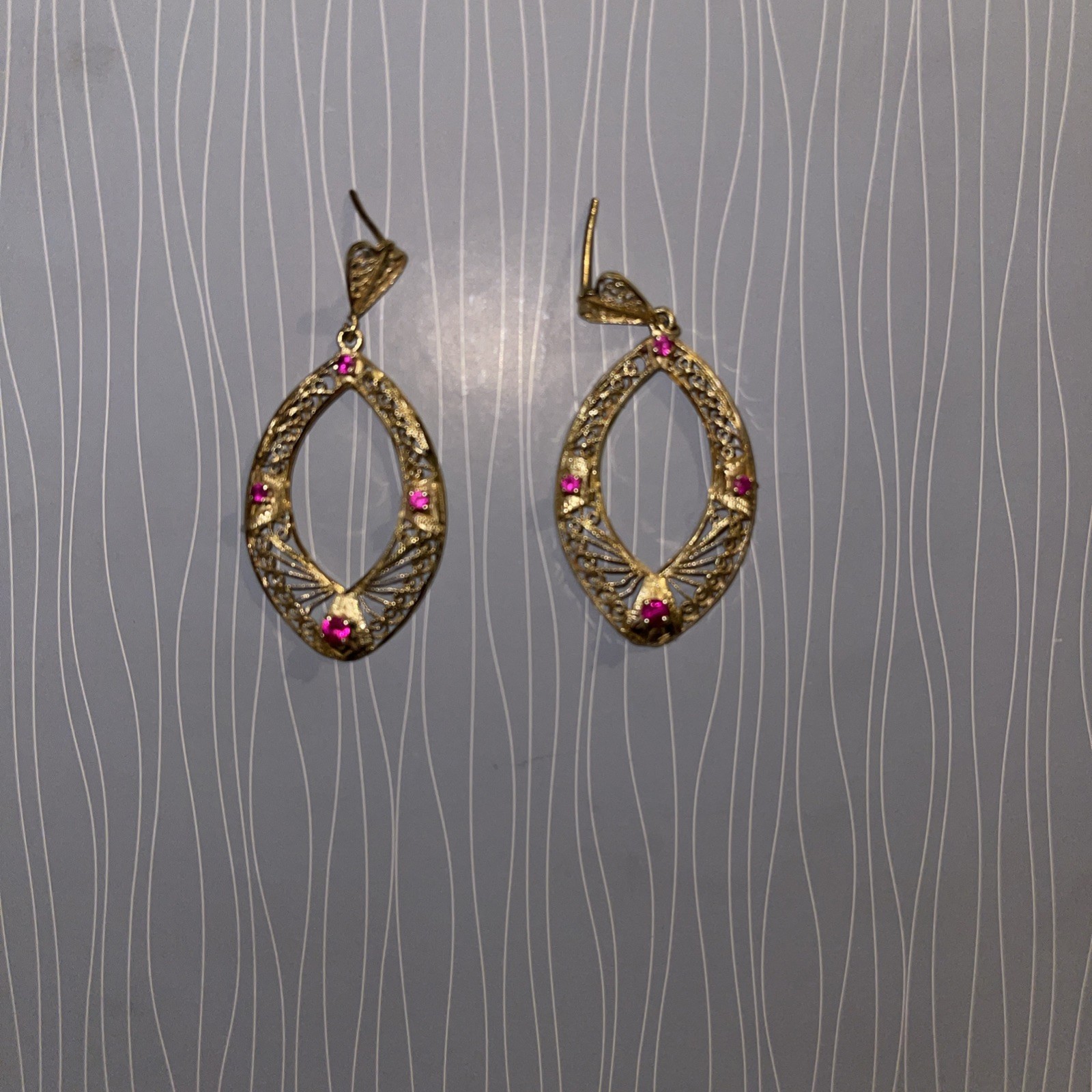 14k Gold (Weight 6.00g) Vintage Estate Earrings