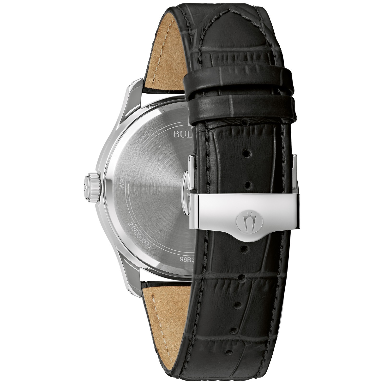 Bulova Men’s Wilton Date Indicator Black Quartz Watch 41MM 96B390