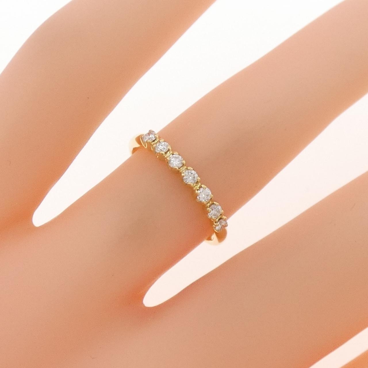 Authentic K18YG Diamond Ring 0.15CT #230-000-322-6208