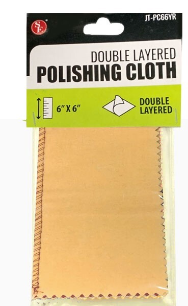 2/Pk 6″ x 6″ Jewelers Red Rouge Polishing Buffing Cloth For Jewelry Gold Brass S