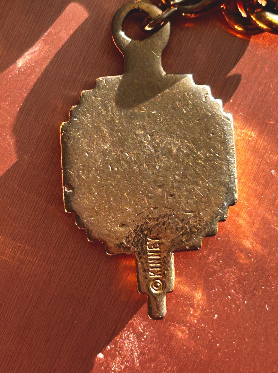 Gold Tone Vintage 1960s Charm Whitmer High School Pendant Kinney