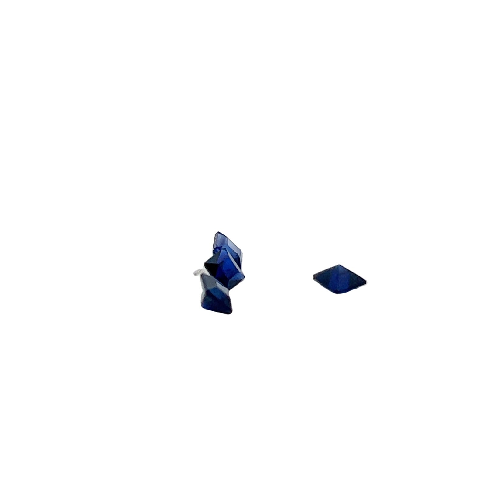 .20ct Loose Princess Cut Lab Created Blue Sapphire Gemstone 3 x 3mm