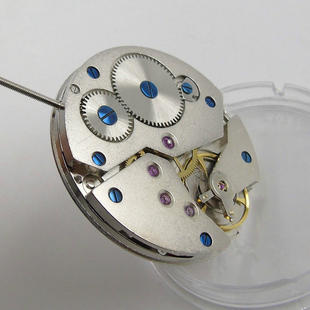 2 Hands 17 Jewels 6498 Mechanical Hand Winding Watch Movement Repair Parts
