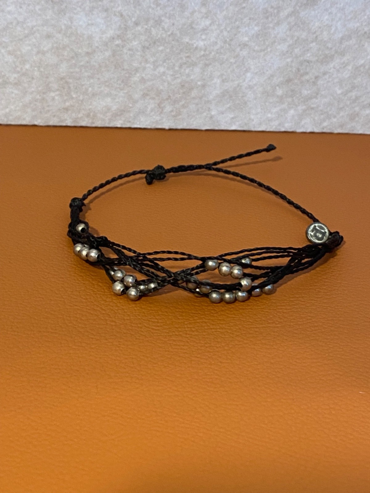 Pura Vida Black Strand Beads Anklet 9.5-12 inches