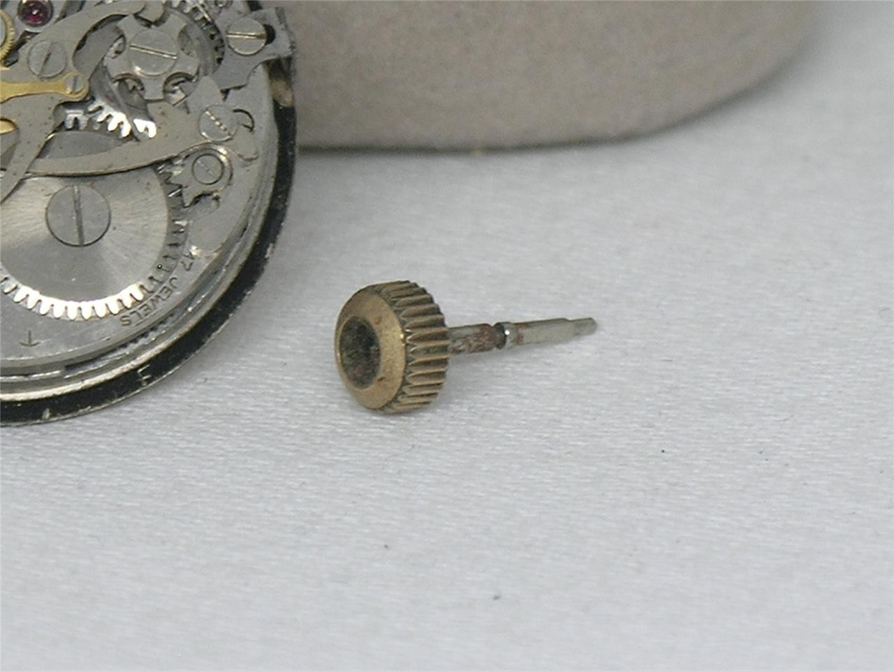 RARE MENS BULOVA 10AH CHRONOGRAPH WRIST WATCH MOVEMENT / DIAL / STEM / CROWN