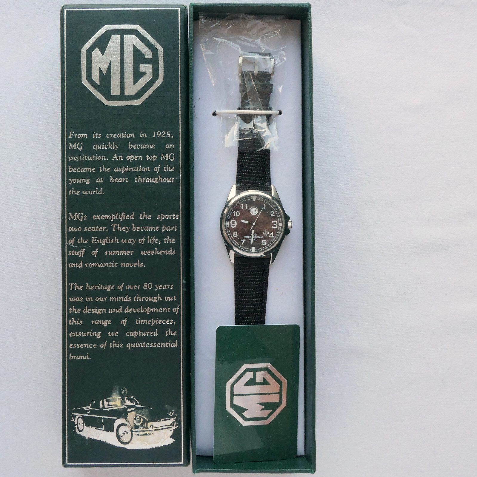 MG Morris Garages BMC MGA MGB Classic Aviator Driver Sport Car Accessory Watch