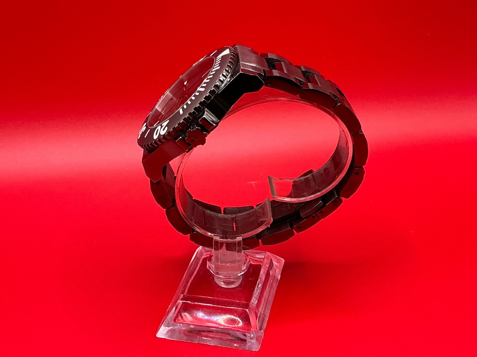 EGARD LIMITED EDITION #061/125 MIYOTA OPEN-HEART AUTOMATIC 45MM BLACK IP WATCH